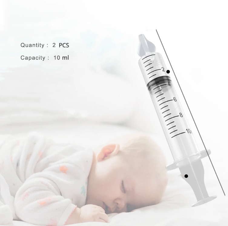 BabyAge Baby Nose Cleaner Infant Nasal Aspirator Washer 10ml 2 PCS - BB2 Gambar produk BabyAge Baby Nose Cleaner Infant Nasal Aspirator Washer 10ml 2 PCS - BB2 - 6
