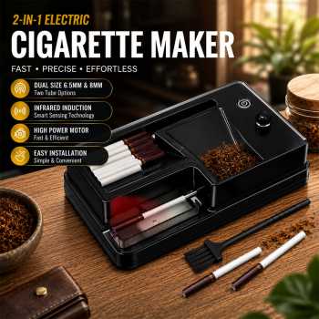 JOUGE Alat Linting Rokok 2in1 Electric Cigarette Roller 6.5mm 8mm - H10