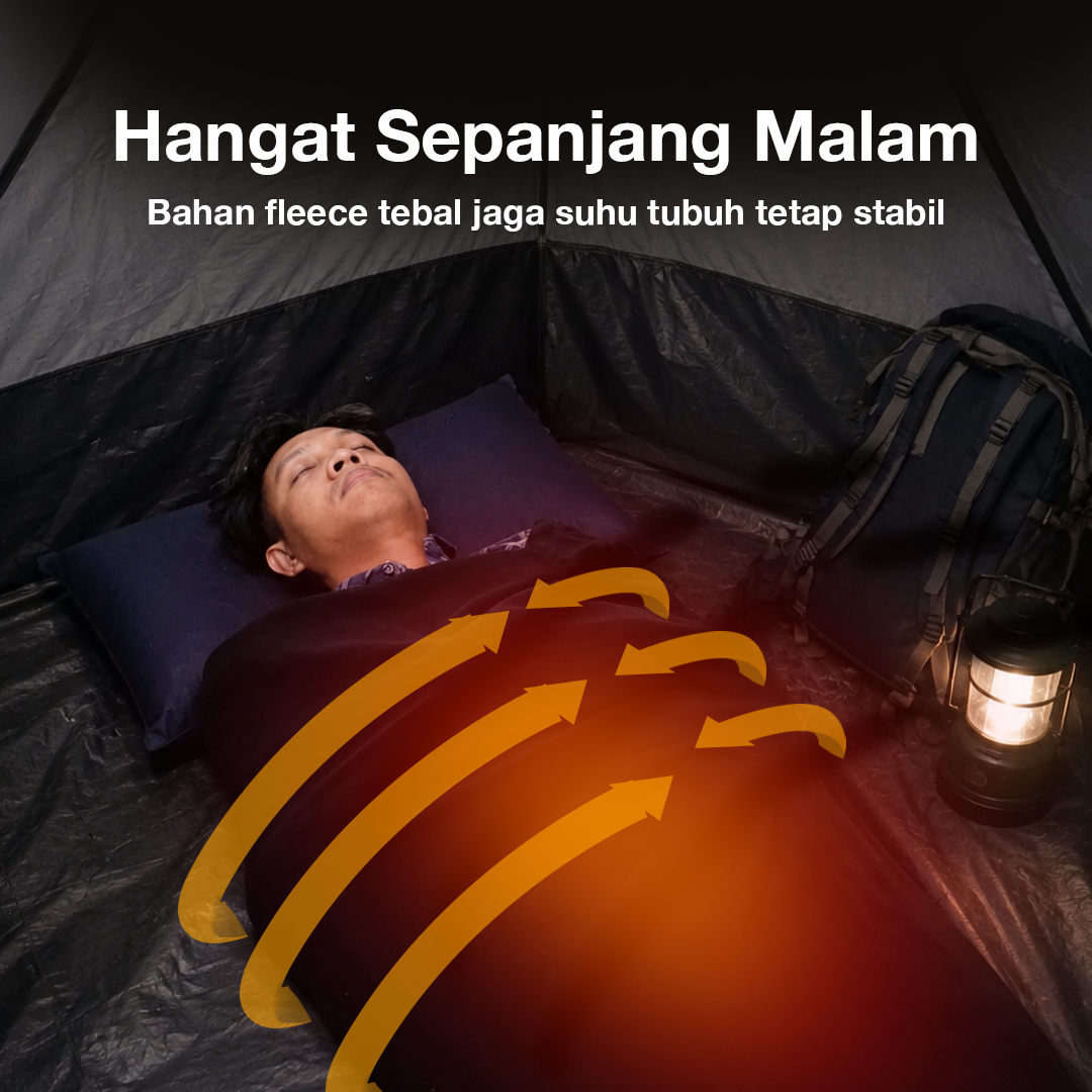MOHERE Kantong Tidur Portable Camping Sleeping Bag Fleece Outdoor - MH1 Gambar produk MOHERE Kantong Tidur Portable Camping Sleeping Bag Fleece Outdoor - MH1 - 1