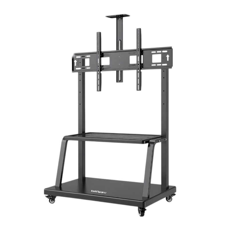 Taffware Bracket TV Floor Stand Wheel VESA 1100x600 for 55-120 Inch TV - 2100 Gambar produk Taffware Bracket TV Floor Stand Wheel VESA 1100x600 for 55-120 Inch TV - 2100 - 1