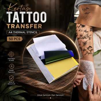 FMA Kertas Tattoo Transfer Paper A4 Thermal Stencil Copy Paper 50PCS - PT-A4