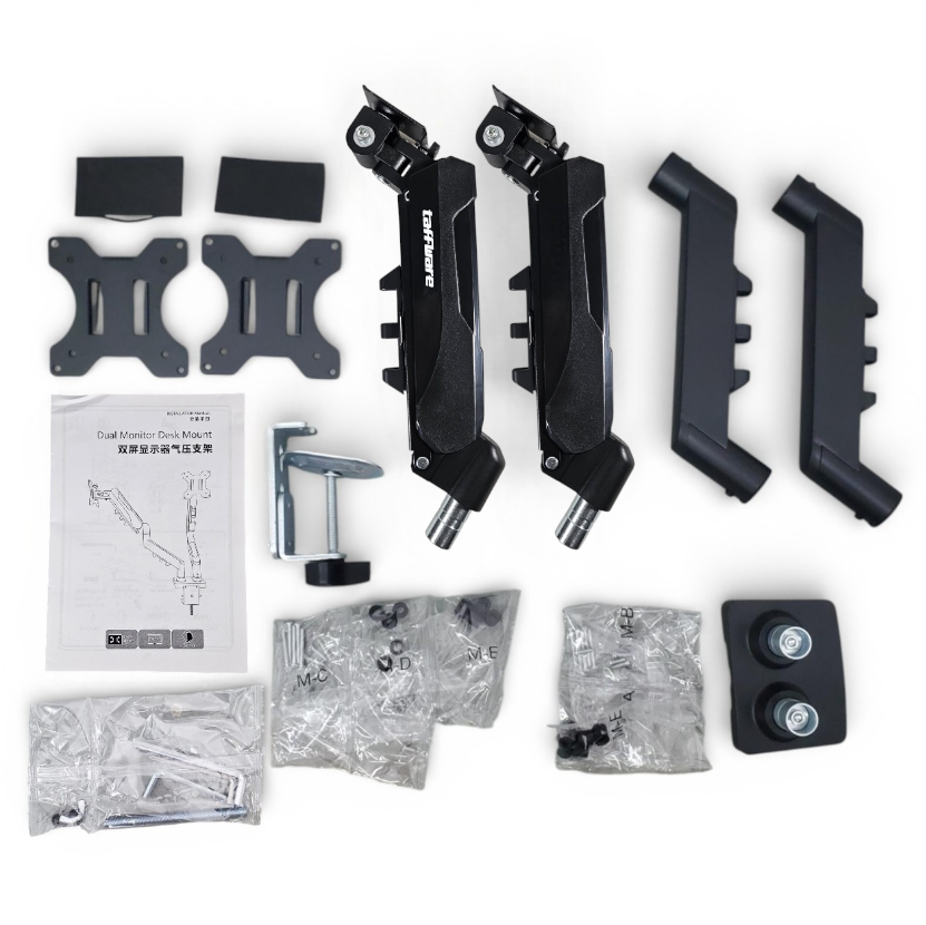 Taffware Bracket Monitor Table Mount Dual Arm VESA 100x100 17-32 Inch - F-160 Gambar produk Taffware Bracket Monitor Table Mount Dual Arm VESA 100x100 17-32 Inch - F-160 - 8