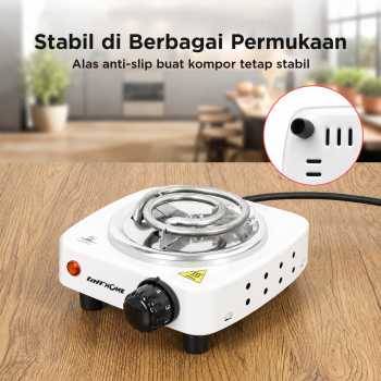 Gambar produk TaffHOME Kompor Listrik 1 Tungku Mini Portable Coil Hot Plate 500W - WY-03B - 2