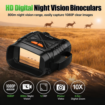 Inskam Teropong Binocular Night Vision 10x Zoom 2.8 Inch 2000mAh - R20