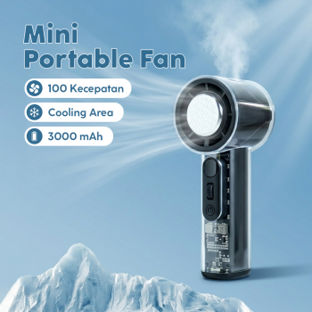 IFAN Kipas Mini Genggam Portable Kompres Dingin Handheld Fan 3000mAh - Q4