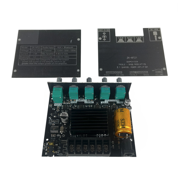 HongX Audio Amplifier Bluetooth 5.0 AUX 2.1 Channel Subwoofer - ZK-MT21 Gambar produk HongX Audio Amplifier Bluetooth 5.0 AUX 2.1 Channel Subwoofer - ZK-MT21 - 1
