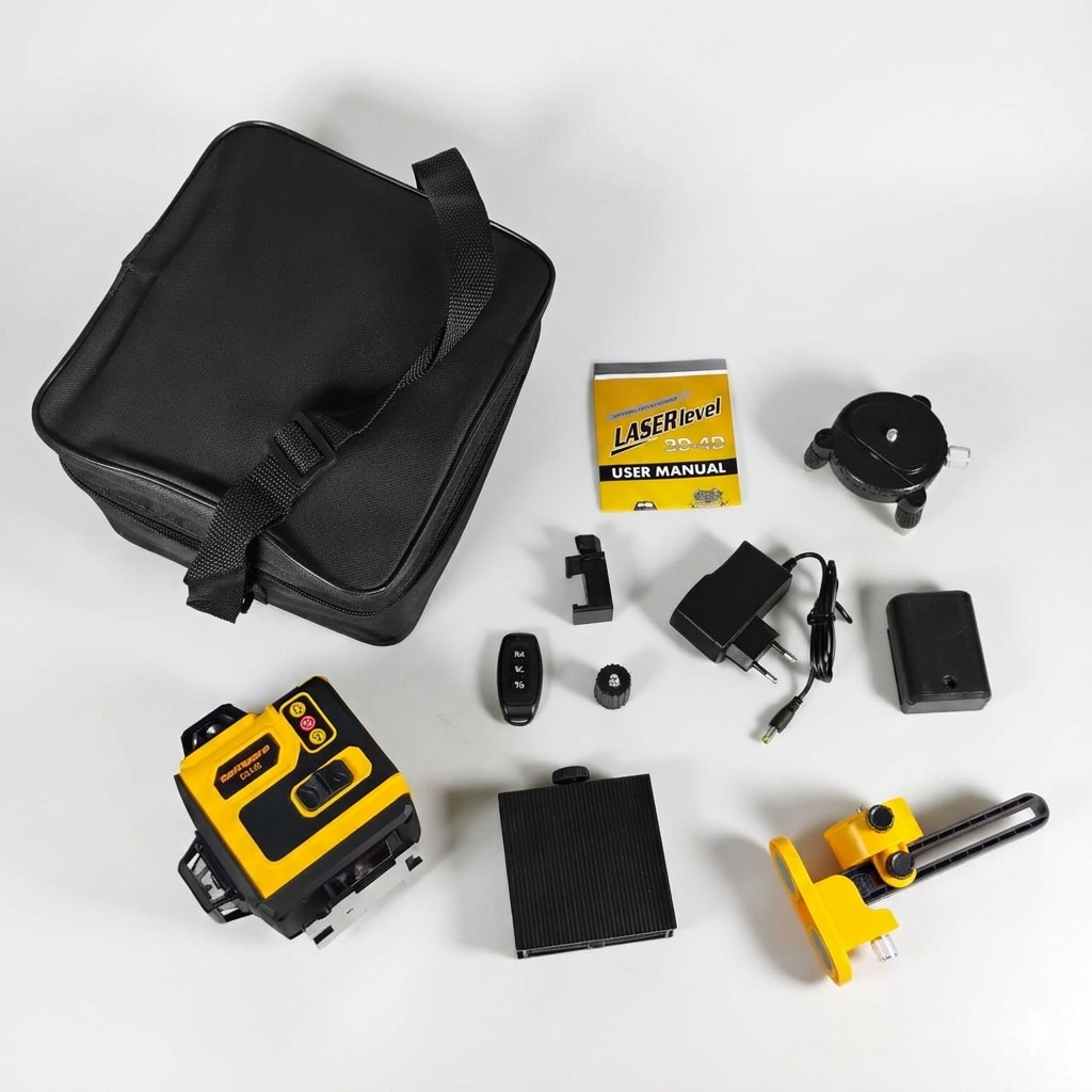Taffware Laser Level Green Beam 16 Lines 4D Leveling Ground and Wall - EU16 Gambar produk Taffware Laser Level Green Beam 16 Lines 4D Leveling Ground and Wall - EU16 - 7