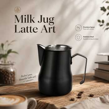 One Two Cups Milk Jug Pitcher Susu Latte Art Espresso Stainless Steel - AA050