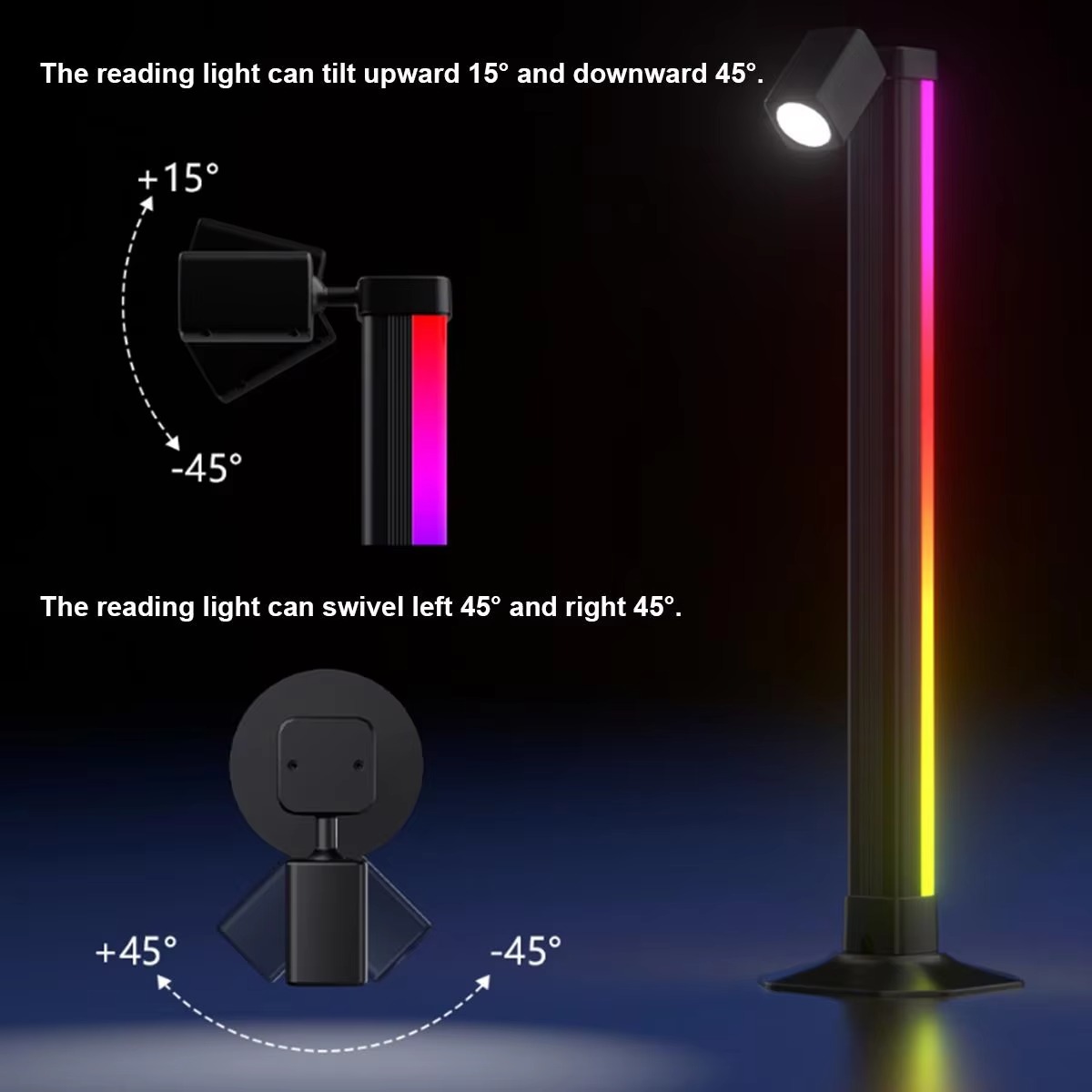 TaffLED Lampu Meja Hias Bluetooth RGBW Atmosphere Lamp USB 5W - TW70 Gambar produk TaffLED Lampu Meja Hias Bluetooth RGBW Atmosphere Lamp USB 5W - TW70 - 6