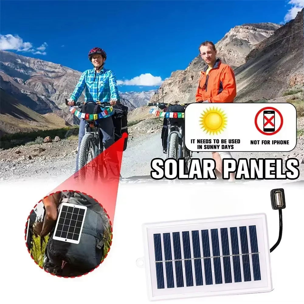 XIWANG Solar Panel Mini USB Waterproof Outdoor Portable 5.5V 1W - SN5 Gambar produk XIWANG Solar Panel Mini USB Waterproof Outdoor Portable 5.5V 1W - SN5 - 2