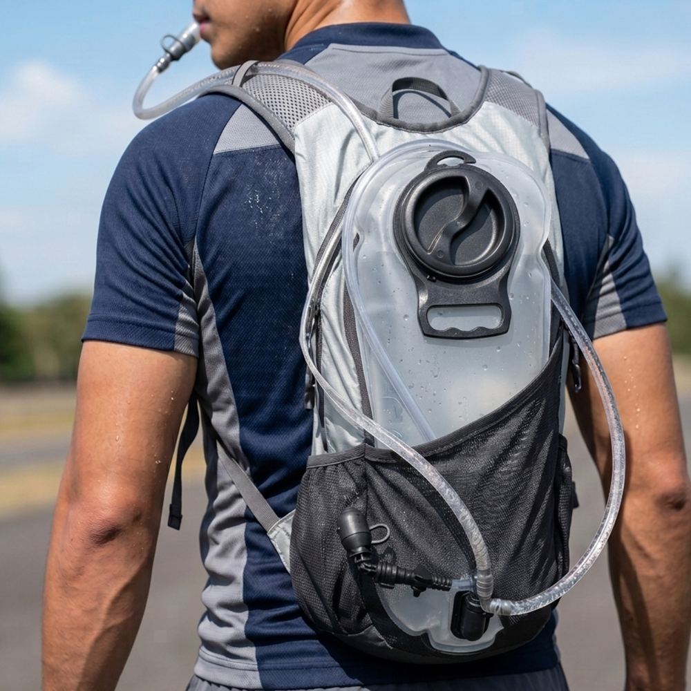 NEWBOLER Kantong Air Minum Water Bladder BPA Free Hydration Bag 3L - TF100 Gambar produk NEWBOLER Kantong Air Minum Water Bladder BPA Free Hydration Bag 3L - TF100 - 6