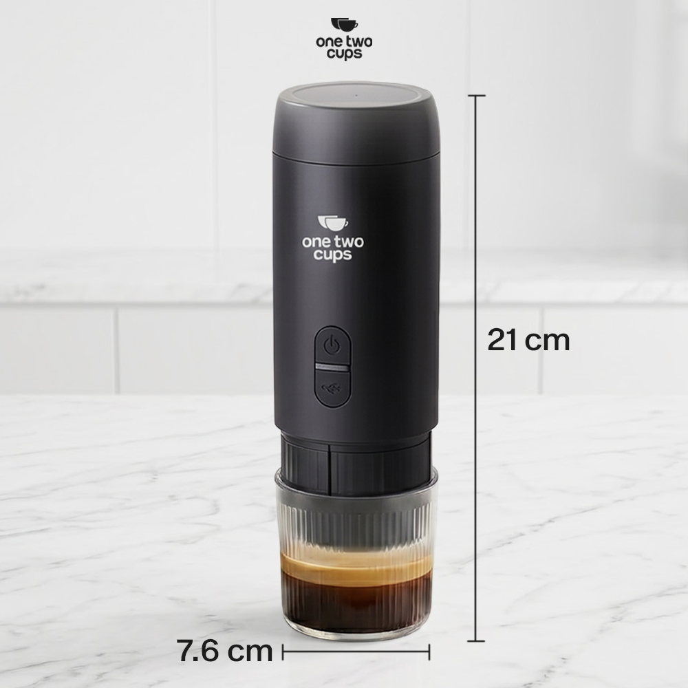 One Two Cups Portable Coffee Maker 2in1 20 Bar 1500mAh for Nespresso - HS9440-2S Gambar produk One Two Cups Portable Coffee Maker 2in1 20 Bar 1500mAh for Nespresso - HS9440-2S - 7