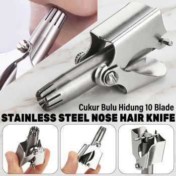 PMX Pencukur Bulu Hidung Stainless Steel Nose Hair Trimmer 10 Blade - PMX01