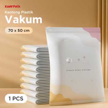 TaffPACK Kantong Plastik Vakum Pakaian Vacuum Bag Multifungsi 1 PCS - FL2