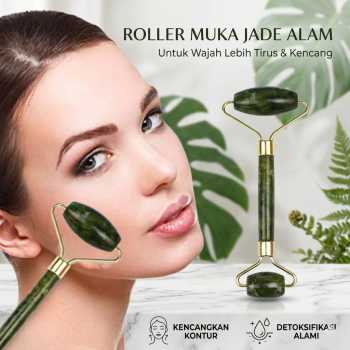 Ecoco Roller Pijat Muka Tirus Facial Face Massage Nature Jade - 001