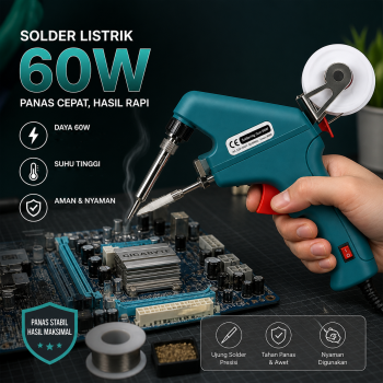 DeBaiLong Solder Listrik Tembak Tin Gun Adjustable Heat 220V 60W - GT10-1