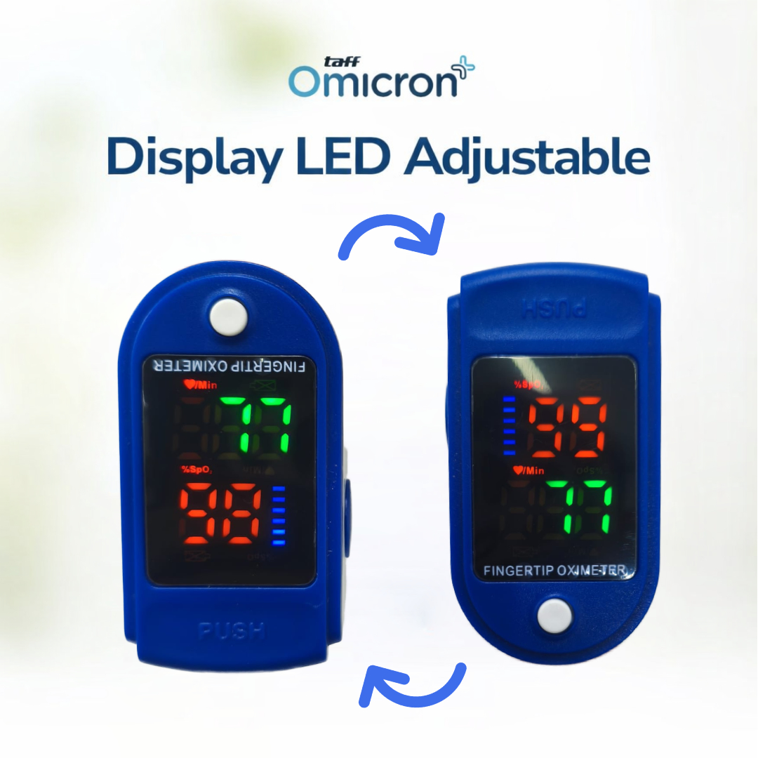TaffOmicron Fingertip Pulse Oximeter Ukur Saturasi O2 Darah Gen 2 LED - LK87 Gambar produk TaffOmicron Fingertip Pulse Oximeter Ukur Saturasi O2 Darah Gen 2 LED - LK87 - 3