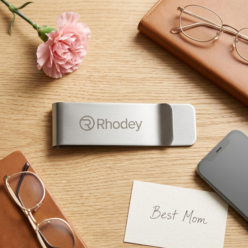 Rhodey Dompet Klip Uang Kertas Stainless Steel - HHYF Gambar produk Rhodey Dompet Klip Uang Kertas Stainless Steel - HHYF - 3