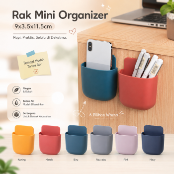 BLINGIRD Holder Rak Gantung Mini Organizer Storage Box 9x3.5x11.5cm - YJ45-B
