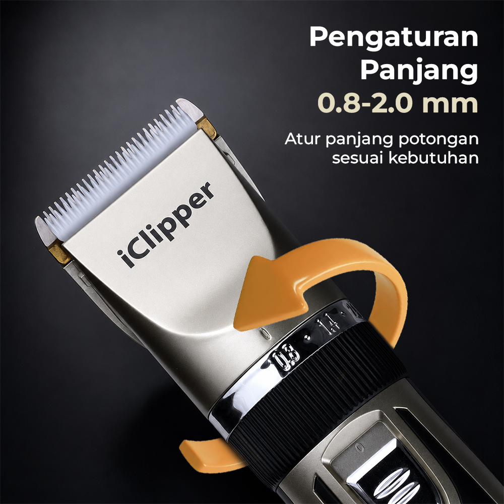 iClipper Alat Cukur Bulu Hewan Anjing Kucing Domba 8200RPM 600mAh - 938 Gambar produk iClipper Alat Cukur Bulu Hewan Anjing Kucing Domba 8200RPM 600mAh - 938 - 3