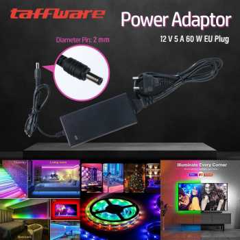 Taffware Adaptor Power Supply Converter LED AC to DC 12V 5A 60W - 1250