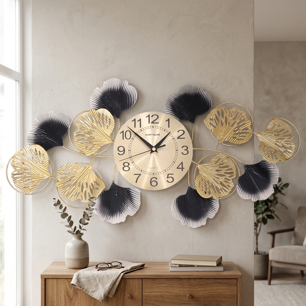 TaffHOME Jam Dinding Quartz Iron Luxury European Style Clock 60cm - 29209 Gambar produk TaffHOME Jam Dinding Quartz Iron Luxury European Style Clock 60cm - 29209 - 4