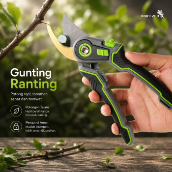 Gambar produk KNIFEZER Gunting Taman Ranting Pruning Shear Scissors 20mm - 1025