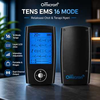 TaffOmicron Alat Pijat Elektrik Akupuntur Tempel TENS EMS 16 Mode - MH-1080