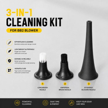 Gambar produk NITECORE Extension Vacuum Kit Brush Nozzle 3in1 for BB Nano Blower - NIA008 - 2