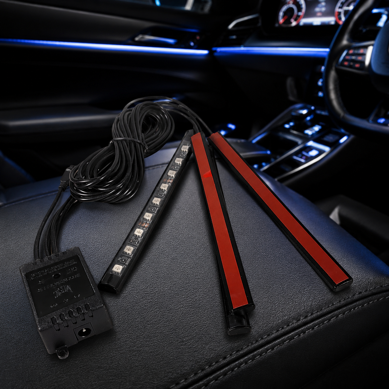 SAARMAT Lampu LED Strip DIY Car Interior 5050 RGB dan Remot Kontrol - APWD1 Gambar produk SAARMAT Lampu LED Strip DIY Car Interior 5050 RGB dan Remot Kontrol - APWD1 - 1