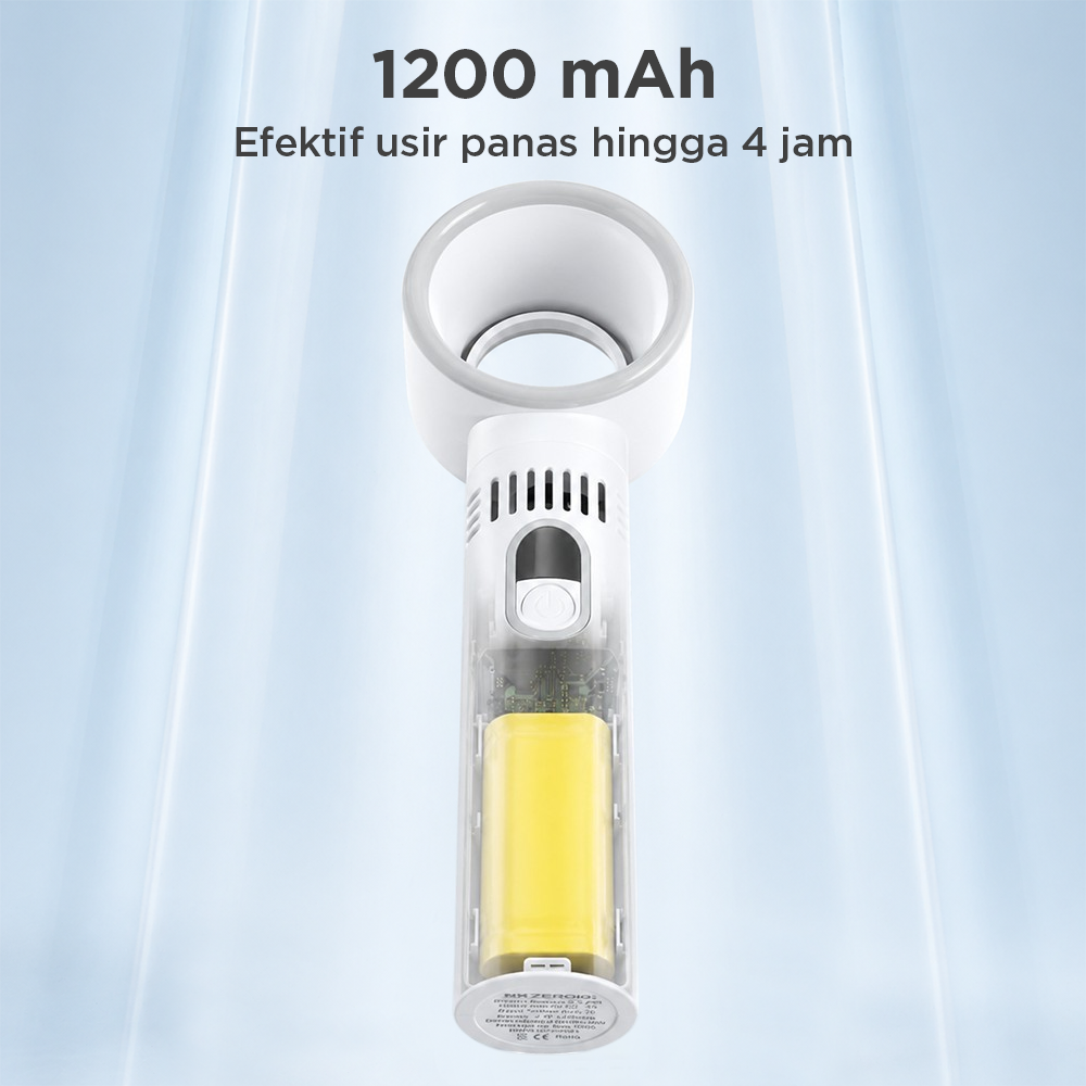 SMZERO10 Kipas Angin Portable Bladeless Handheld Fan 1200mAh - ZERO10 Gambar produk SMZERO10 Kipas Angin Portable Bladeless Handheld Fan 1200mAh - ZERO10 - 4