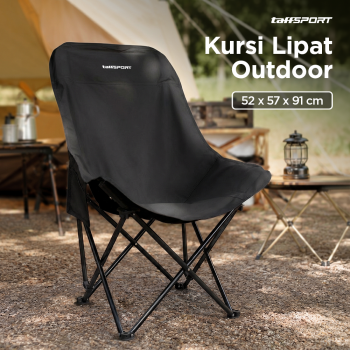 TaffSPORT Kursi Lipat Outdoor Camping Portable Oxford Folding Chair - TP2