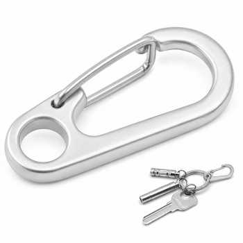 Gambar produk TaffSPORT Karabiner Mini D-type Hanging Keychain EDC Outdoor Metal - AT36 - 1