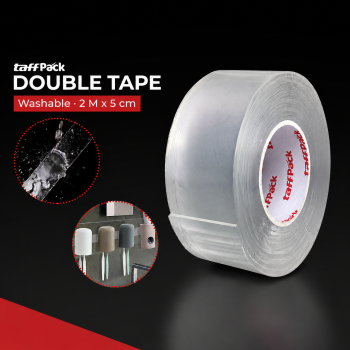 TaffPACK Double Tape Perekat Acrylic Nano Washable Adhesive 2M - TV030