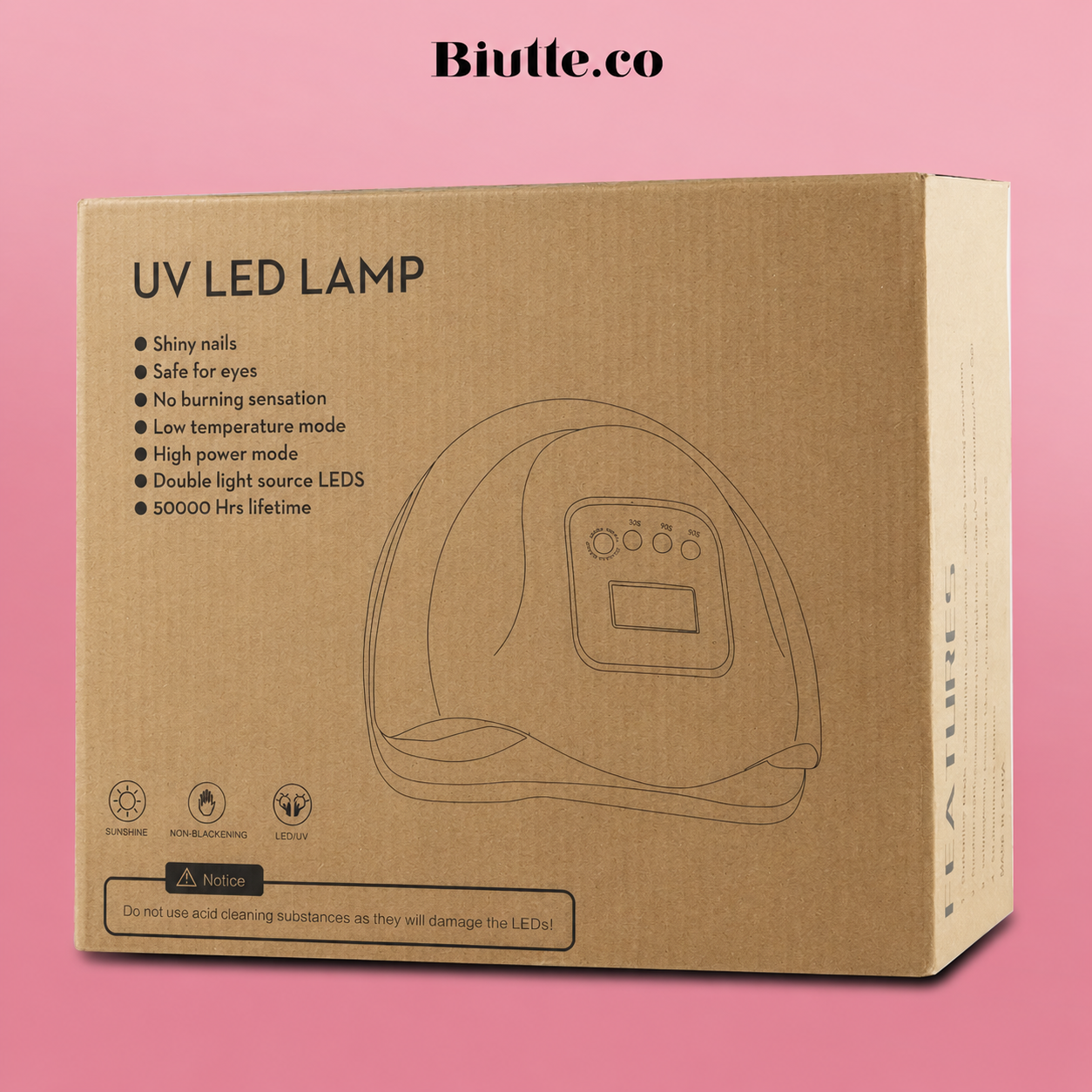 Biutte.co Pengering Kutek Kuku UV LED Nail Dryer 72 W 36 LED - SUN X5 Plus Gambar produk Biutte.co Pengering Kutek Kuku UV LED Nail Dryer 72 W 36 LED - SUN X5 Plus - Kemasan