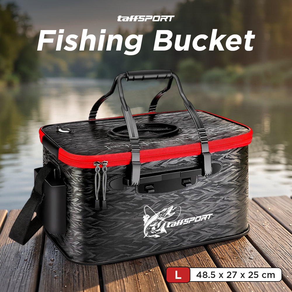 TaffSPORT Tas Pancing Ember Lipat 3D Waterproof EVA Fishing Bucket L - INU122 Gambar produk TaffSPORT Tas Pancing Ember Lipat 3D Waterproof EVA Fishing Bucket L - INU122 - Utama