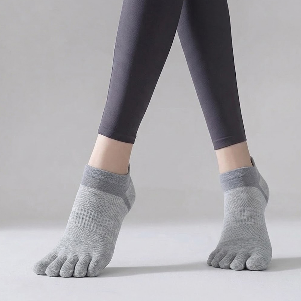 LUOYI Kaos Kaki Lima Jari Ankle Katun Breathable Olahraga Size 40-45 - T73001 Gambar produk LUOYI Kaos Kaki Lima Jari Ankle Katun Breathable Olahraga Size 40-45 - T73001 - 6