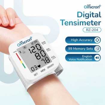 TaffOmicron Tensimeter Digital Pengukur Tekanan Darah Wrist Monitor - RZ-204
