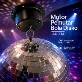 PING SHENG Motor Pemutar Bola Disko Kaca Disco Ball Rotating 2.5RPM - TYD49-04