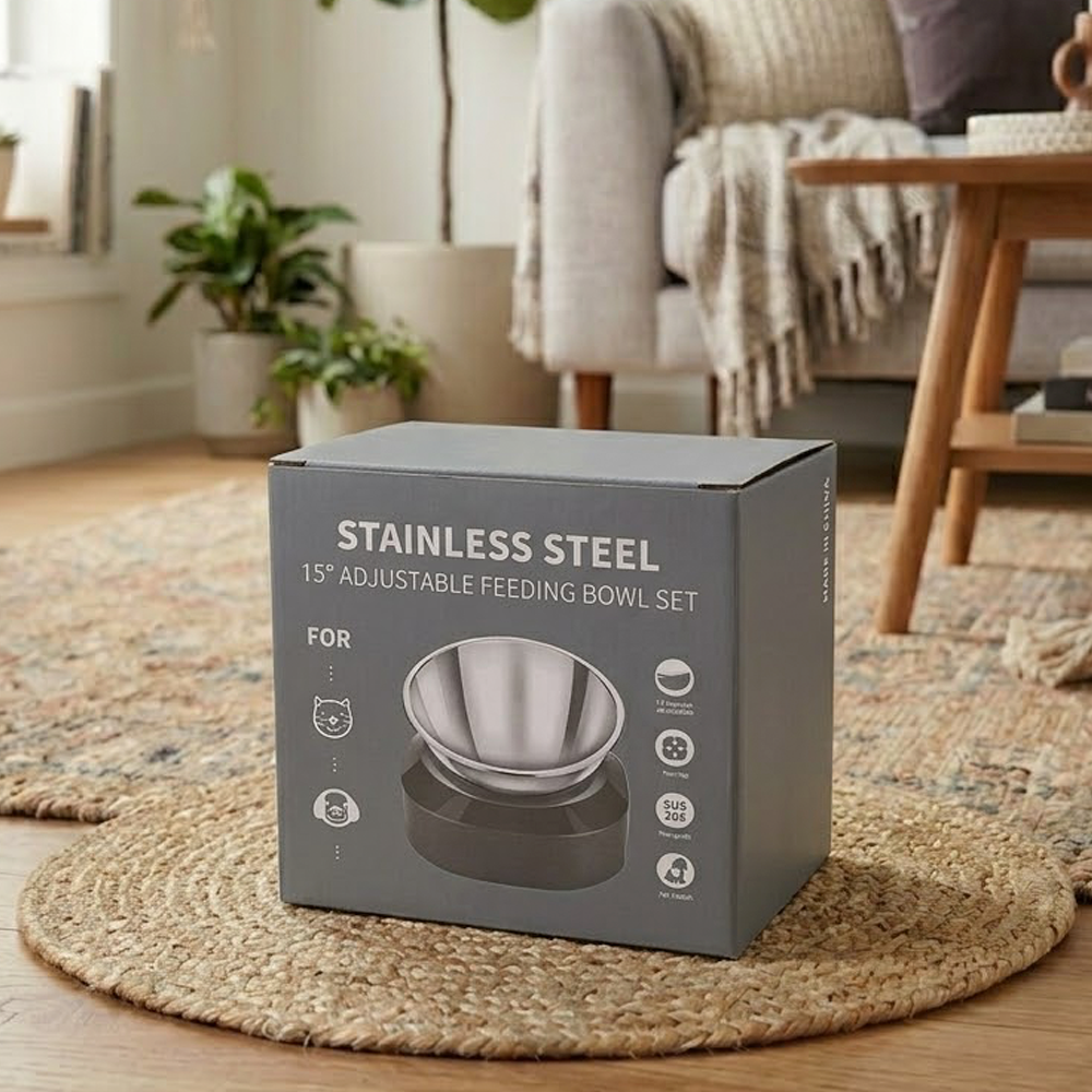 OMEKA Tempat Makan Hewan Peliharaan Kucing Anjing Feeding Single Bowl - ORM10 Gambar produk OMEKA Tempat Makan Hewan Peliharaan Kucing Anjing Feeding Single Bowl - ORM10 - Kemasan