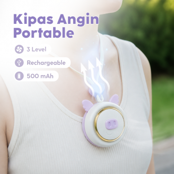 GIVELONG Kipas Angin Portable Flying Pig Mini Cooling Fan 500mAh - GL101