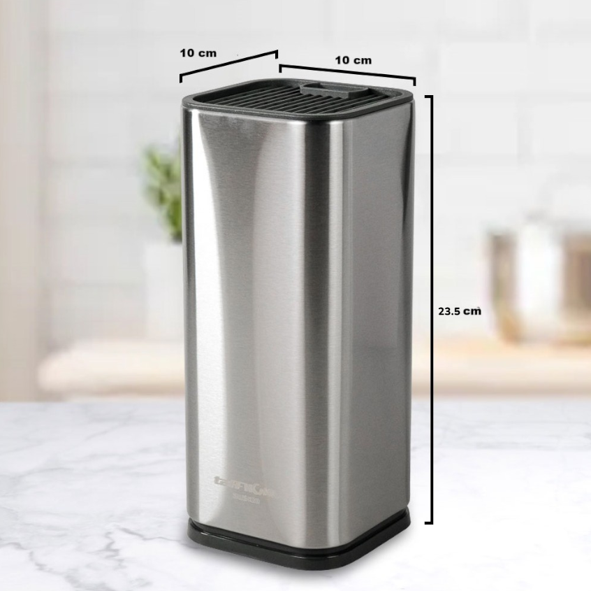 TaffHOME Tempat Pisau Dapur Kitchen Knife Stand Holder Stainless Steel - SUS430 Gambar produk TaffHOME Tempat Pisau Dapur Kitchen Knife Stand Holder Stainless Steel - SUS430 - 3