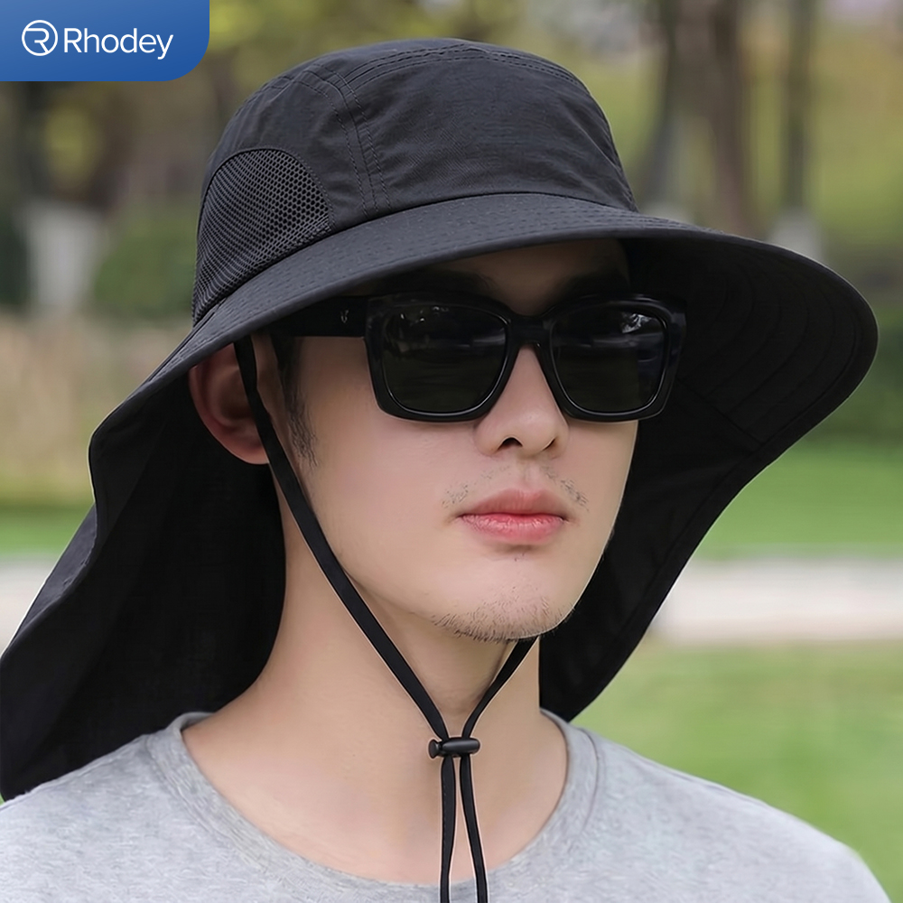 Rhodey Topi Rimba Hiking Outdoor Anti UV Waterproof Polyamide - BH031 Gambar produk Rhodey Topi Rimba Hiking Outdoor Anti UV Waterproof Polyamide - BH031 - 4