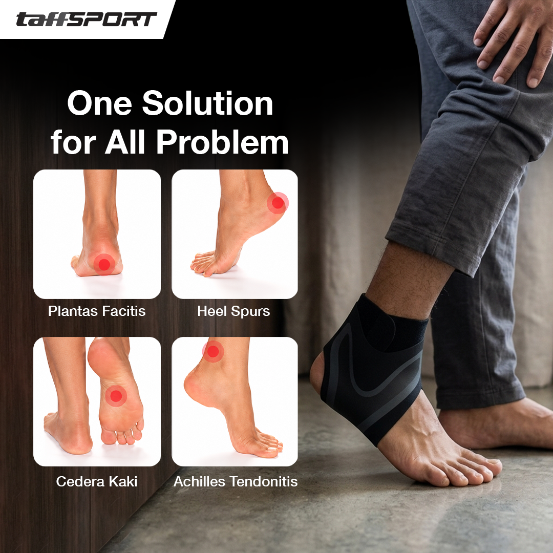 TaffSPORT Penyangga Pergelangan Kaki Ankle Protector Right Foot 1 PCS L - J-R Gambar produk TaffSPORT Penyangga Pergelangan Kaki Ankle Protector Right Foot 1 PCS L - J-R - 4
