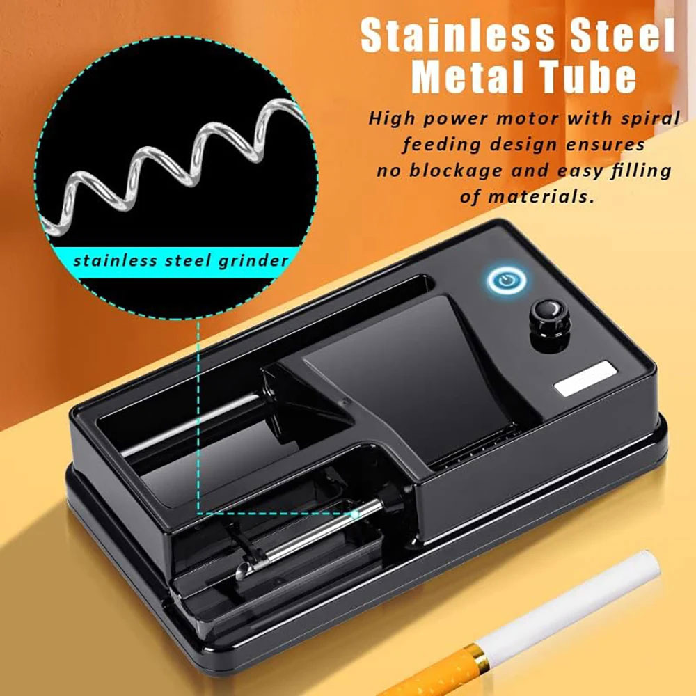 JOUGE Alat Linting Rokok 2in1 Electric Cigarette Roller 6.5mm 8mm - H10 Gambar produk JOUGE Alat Linting Rokok 2in1 Electric Cigarette Roller 6.5mm 8mm - H10 - 3