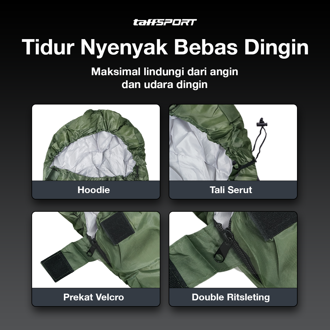 Gambar produk TaffSPORT Kasur Lipat Portable Camping Sleeping Bag Outdoor Hiking - TAF-KL - 3