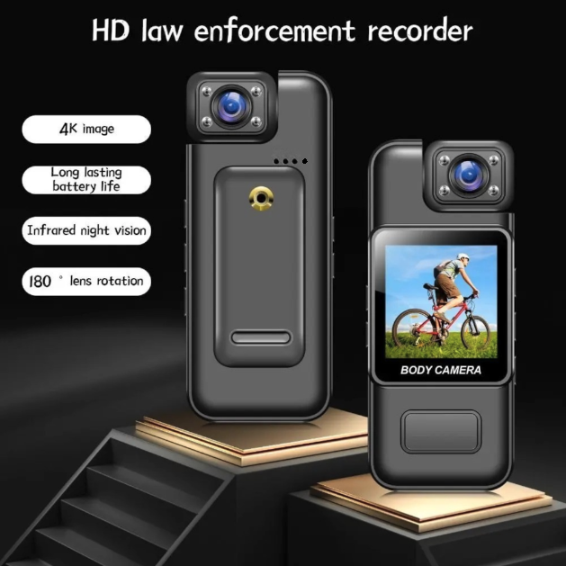 EDUPEE Body Cam Mini Camera Full HD 4K 8MP Rotating Lens 600mAh without WiFi - ZC-M11 Gambar produk EDUPEE Body Cam Mini Camera Full HD 4K 8MP Rotating Lens 600mAh without WiFi - ZC-M11 - Utama