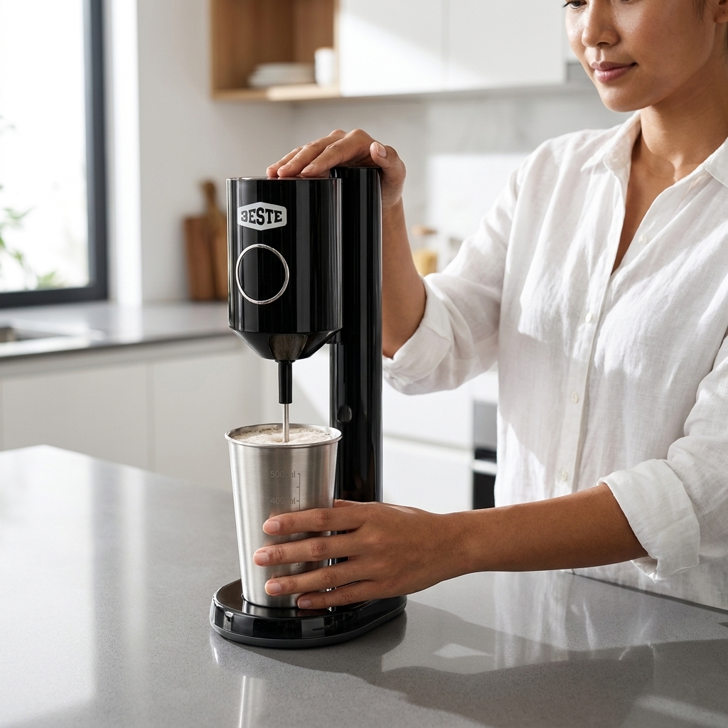 Trieste Mixer Elektrik Pengaduk Minuman Otomatis 100W 500ml - HSM-707 Gambar produk Trieste Mixer Elektrik Pengaduk Minuman Otomatis 100W 500ml - HSM-707 - 1