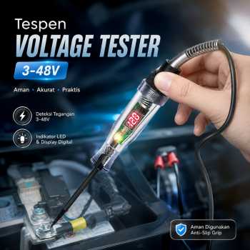 PINMOAP Tespen Circuit Tester Voltage with Alligator Clip 3-48V - S70