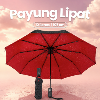 Gambar produk TOPX Payung Lipat Buka Tutup Otomatis Double Layer Windproof 105cm - T1212